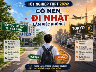 Tốt Nghiệp THPT 2026: Có Nên Đi Nhật Làm Việc Không?