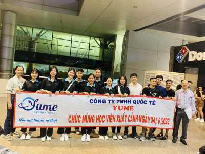 HÌNH ẢNH THỰC TẬP SINH YUME XUẤT CẢNH